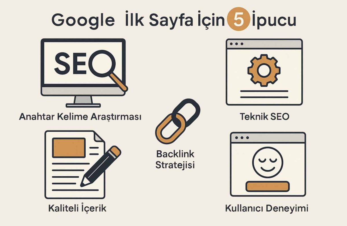 Google ilk sayfa için 5 etkili ipucu